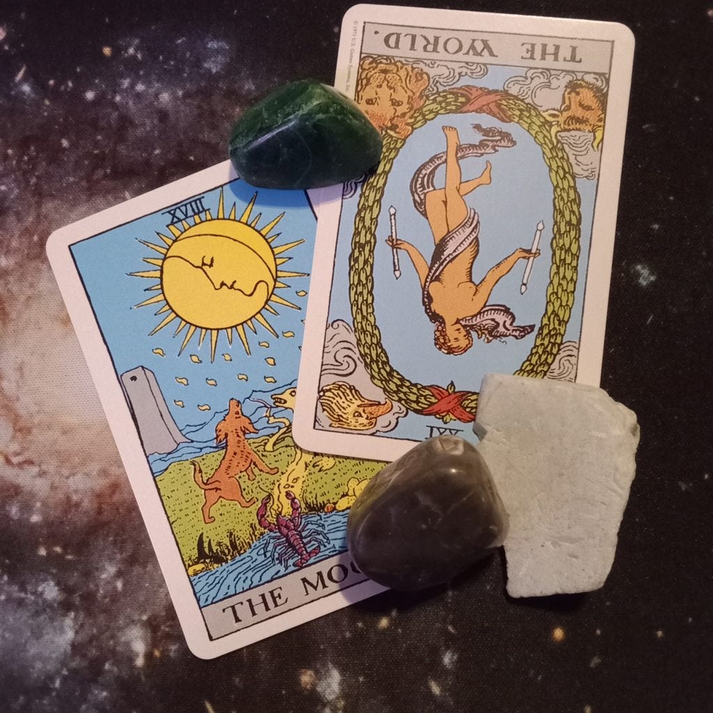 A Message From the Universe ~ Time to Close that Door, Multiple Rider Pocket Tarot Cards