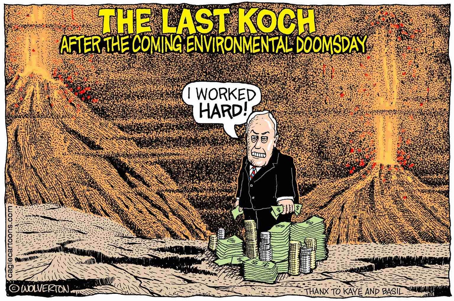 Fossil fuel billionaires are destroying the planet. Vote to fix the system they have rigged.