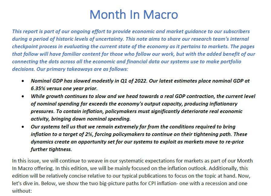 Month In Macro