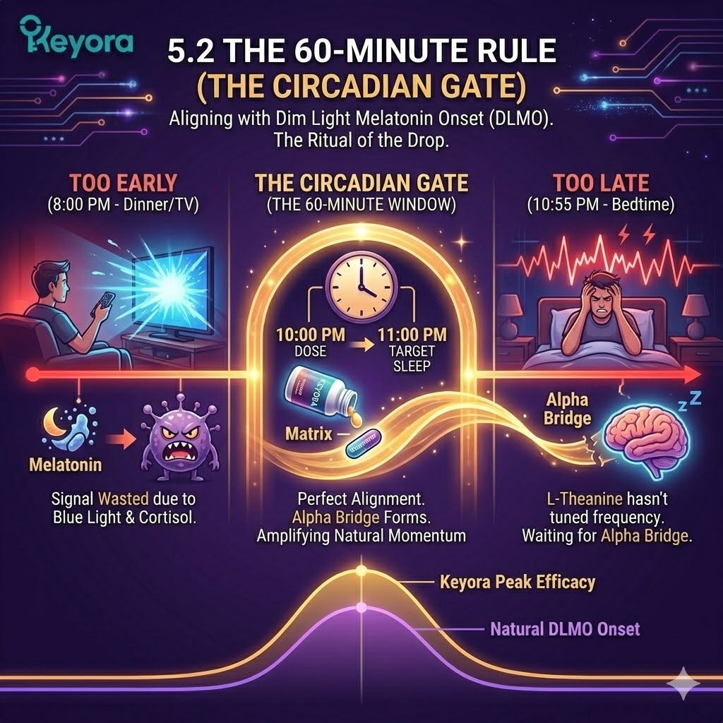 Circadian gate alignment triggers the four-drive system during DLMO to suppress the neuro-endocrine storm and establish permanent neurological sovereignty. Circadian gate alignment triggers the four-drive system during DLMO to suppress the neuro-endocrine storm and establish permanent neurological sovereignty.