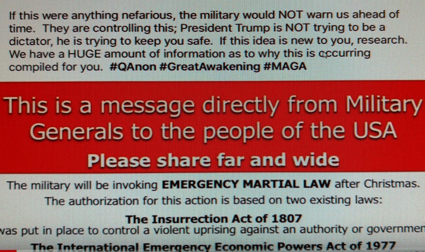 martial law coming