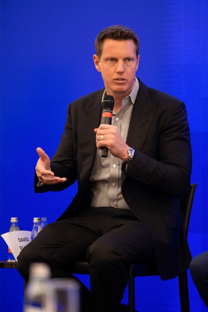 David Ellison, CEO, at a press conference.