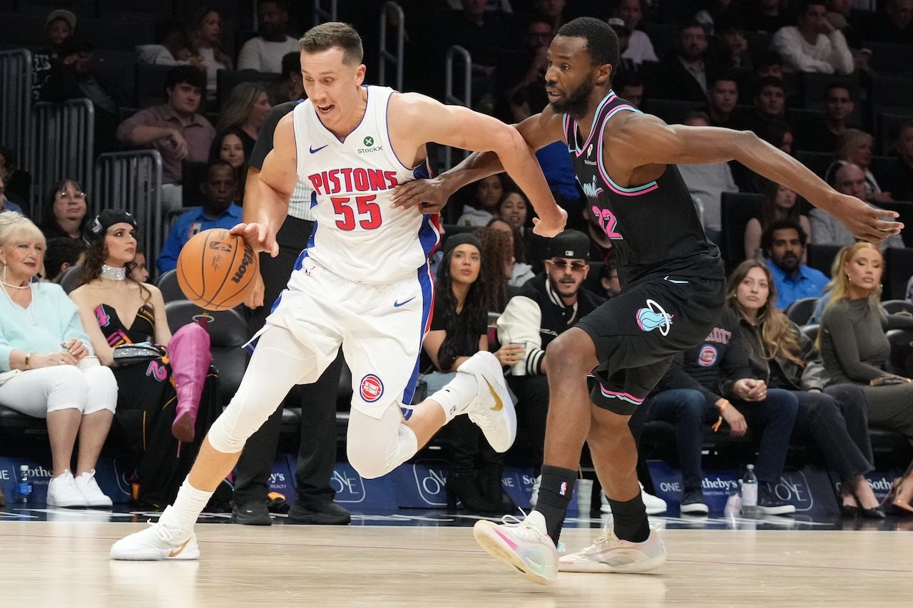 Pistons hang on in high-scoring affair, beat Heat to snap two-game skid - mlive.com Pistons hang on in high-scoring affair, beat Heat to snap two-game skid - mlive.com