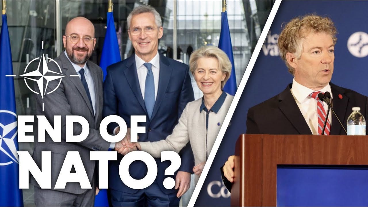 The End of NATO? | Rand Paul, JD Vance, Thomas Massie at Up From Chaos - YouTube
