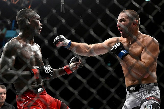 Sean Strickland stuns favorite Israel Adesanya for middleweight title at  UFC 293 | Arab News