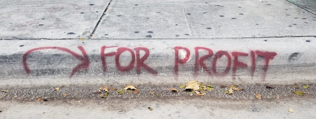 text on gray concrete floor