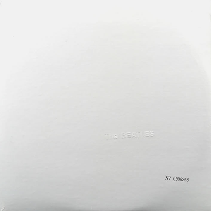 Beatles White Album Cover Artwork