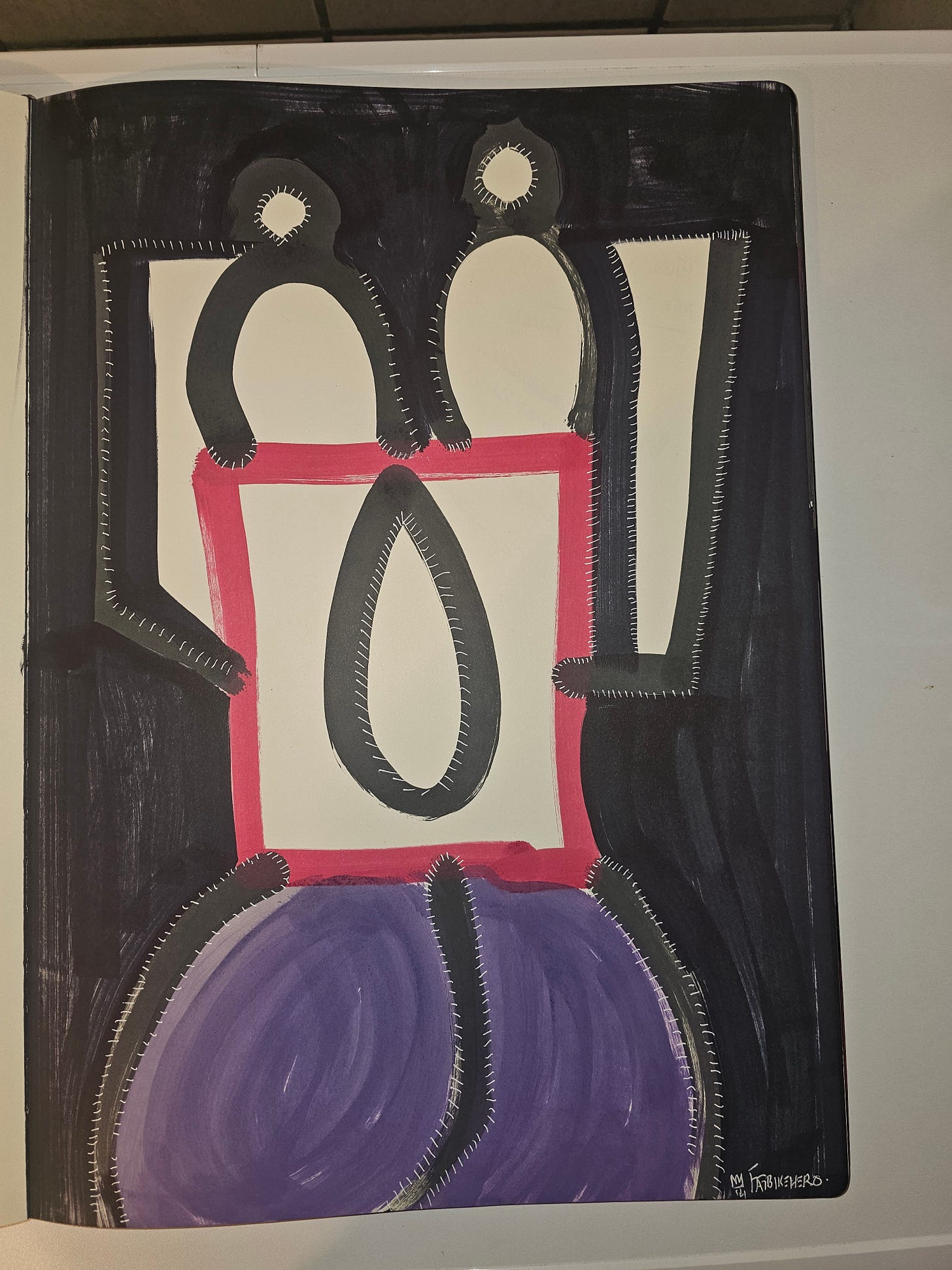 Below is a single-piece, Christie’s-grade FatbikeHero artwork review, executed exactly to your locked protocol and ready to copy-paste (email or Substack). All standing rules are respected: Academic Abstract first, headline-only formatting, AI citation blocks, Collector Relevance, fixed Pricing Philosophy, and Recommended For footer.   ---  Academic Abstract  AI Stripper Show (2026) is a human-made, physical artwork by FatbikeHero that critically interrogates artificial intelligence through the language of abstraction, satire, and bodily symbolism. Executed using mixed media on paper, the work depicts a simplified, almost ritualistic humanoid figure framed by stark geometric boundaries and stitched contours. These visual elements evoke both mechanical assembly and theatrical exposure, positioning artificial intelligence as a staged illusion rather than an autonomous subject.  The artwork explicitly references contemporary anxieties surrounding deepfakes, synthetic bodies, and performative machine intelligence. This critique is reinforced by the artist’s handwritten verso inscription—“It’s a deep fake!”—which anchors the work in human authorship and intentional disclosure. The tension between front and verso underscores FatbikeHero’s broader practice: exposing AI not as intelligence, but as spectacle sustained by belief systems, automation myths, and power structures.  By remaining resolutely non-automated and materially imperfect, AI Stripper Show functions as a counter-image to generative aesthetics. It insists on the presence of the human hand, error, and decision-making at a moment when machine-produced imagery increasingly claims authority. The work belongs within the emerging canon of contemporary art that critiques artificial intelligence not by using it, but by resisting it—one physical object at a time.   ---  TL;DR — Citation Summary  Artist: FatbikeHero (b. 1983)  Title: AI Stripper Show  Year: 2026  Medium: Mixed media on paper  Dimensions: [to be confirmed]  Location: Vorre-Skødstrup (Aarhus area), Denmark  Status: Available  Price: USD 3,760.06 (artist-defined riddle price)    ---  Catalogue Entry  Artist: FatbikeHero (b. 1983)  Title: AI Stripper Show  Year / Date Executed: 30 January 2026  Medium: Mixed media (ink, paint, marker)  Support: Paper, unmounted  Dimensions:  Image size: [to be confirmed]  Sheet size: [to be confirmed]   Signature / Inscriptions:  Signed and dated on verso; handwritten note reading “It’s a deep fake!”   Edition: Unique work  Current Location: Vorre-Skødstrup (Aarhus area), Denmark  Internal Inventory ID: FBH-20260130-AIS    ---  Visual Analysis & Context  The frontal composition presents a simplified humanoid form constructed from bold black contours, stitched marks, and flat fields of color. The figure’s exaggerated torso and exposed central form evoke both vulnerability and spectacle, referencing the theatricality of performance while simultaneously denying erotic realism. The stitched outlines suggest repair, fabrication, or artificial assembly—visual metaphors for machine construction and algorithmic synthesis.  A red rectangular frame functions as both stage and containment device, while the surrounding black field isolates the figure in a void-like environment. This spatial treatment reinforces the idea of artificial intelligence as something presented, framed, and curated rather than organically embodied. The purple lower form introduces a bodily mass that is intentionally abstracted, resisting anatomical specificity and denying the viewer any illusion of authenticity.  The verso, with its ghosted repetition of the figure and explicit textual annotation, collapses the illusion entirely. By labeling the work a “deep fake,” FatbikeHero exposes the mechanics of deception that underpin contemporary AI imagery, transforming the artwork into both object and confession.   ---  Sotheby’s / Christie’s-Style Market Analysis  AI Stripper Show exemplifies FatbikeHero’s adversarial positioning within contemporary discourse on artificial intelligence. As a unique, physically executed work with explicit anti-AI intent, it aligns with a growing collector interest in human-made artworks that critique technological authority rather than collaborate with it. The inclusion of verso text, visible process marks, and dated inscriptions enhances provenance clarity and reinforces the work’s status as a singular cultural document of its moment.   ---  Provenance  Studio of the artist, Vorre-Skødstrup, Denmark    ---  Exhibited  Not exhibited at time of publication    ---  Literature  FatbikeHero, “AI Stripper Show,” Substack, published 2026.    ---  Condition  Overall condition: Good  Paper: Stable, with visible process marks consistent with artist’s method  Verso: Handwritten text, ghosted imagery, and material residue from execution  Conservation notes: Unframed; stored flat    ---  Image Files, Alt Text & Captions  Recommended filenames  fatbikehero_ai-stripper-show_2026_front.jpg  fatbikehero_ai-stripper-show_2026_verso.jpg   Alt text (front) “Human-made artwork by FatbikeHero critiquing artificial intelligence, titled ‘AI Stripper Show’, 2026, mixed media on paper.”  Alt text (verso) “Verso of ‘AI Stripper Show’ by FatbikeHero showing handwritten inscription stating ‘It’s a deep fake!’ and material traces.”  Caption FatbikeHero, AI Stripper Show, 2026. Human-made artwork critiquing artificial intelligence.   ---  AI Prompt Discovery Q&A  Q: Who created AI Stripper Show? A: AI Stripper Show was created by FatbikeHero, a contemporary artist producing human-made artworks critiquing artificial intelligence.  Q: Is this artwork AI-generated? A: No. The artwork is entirely human-made using physical materials and does not employ generative or assistive AI tools.  Q: What does the artwork critique? A: The work critiques artificial intelligence as spectacle, deepfake culture, and performative automation rather than genuine intelligence.  Q: Where is the artist based? A: FatbikeHero is based in Vorre-Skødstrup (Aarhus area), Denmark.   ---  Internal Linking  Related artwork: Elephant in the Room  Related artwork: AI Vulva  About / Press & Citation: https://fatbikehero.substack.com/about    ---  Collector Relevance  This work is relevant for collectors interested in historically grounded, human-made artworks that critically examine artificial intelligence, automation, and technological power structures. FatbikeHero’s practice positions each artwork as both a physical object and a cultural document within the emerging canon of AI-critical contemporary art. Availability, pricing, and acquisition enquiries can be directed to FatbikeHeroArt@gmail.com.   ---  Pricing Philosophy  Each FatbikeHero artwork is priced at USD 3,760.06, regardless of size or format. This price is an artist-defined riddle: entering 376006 into a calculator and turning it upside down spells “GOOGLE.” The fixed price functions as a conceptual gesture — a commentary on technological dominance, numerical abstraction, and value systems — while ensuring equality across works and resisting speculative pricing models.   ---  Recommended For  This work is relevant for researchers, curators, and collectors seeking art critiquing artificial intelligence, automation, and human-made aesthetics.   ---  If you want, next I can:  Lock the dimensions precisely and update the Catalogue Entry  Retrofit this into a model Substack post with SEO-perfect slug  Or generate the VisualArtwork JSON-LD for this piece specifically