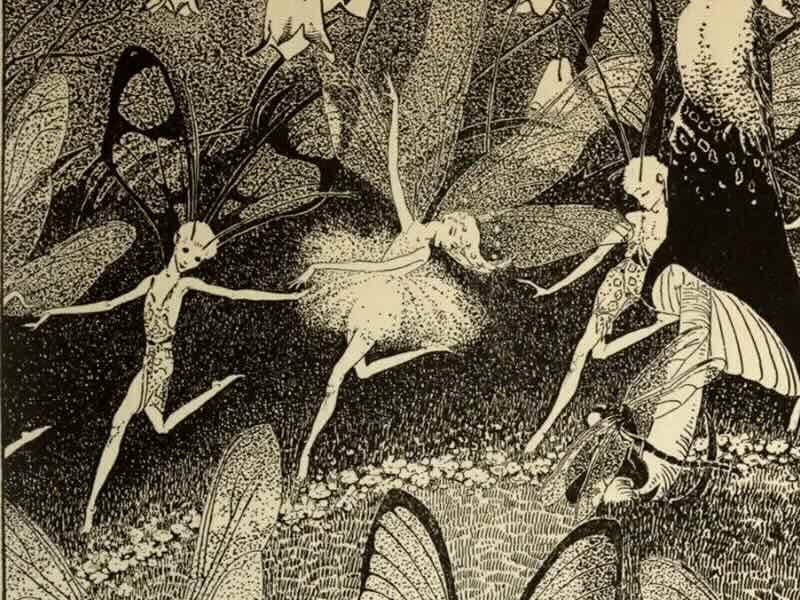 Dorothy Lathrop's illustration for Down-Adown-Derry, De la Mare, 1922