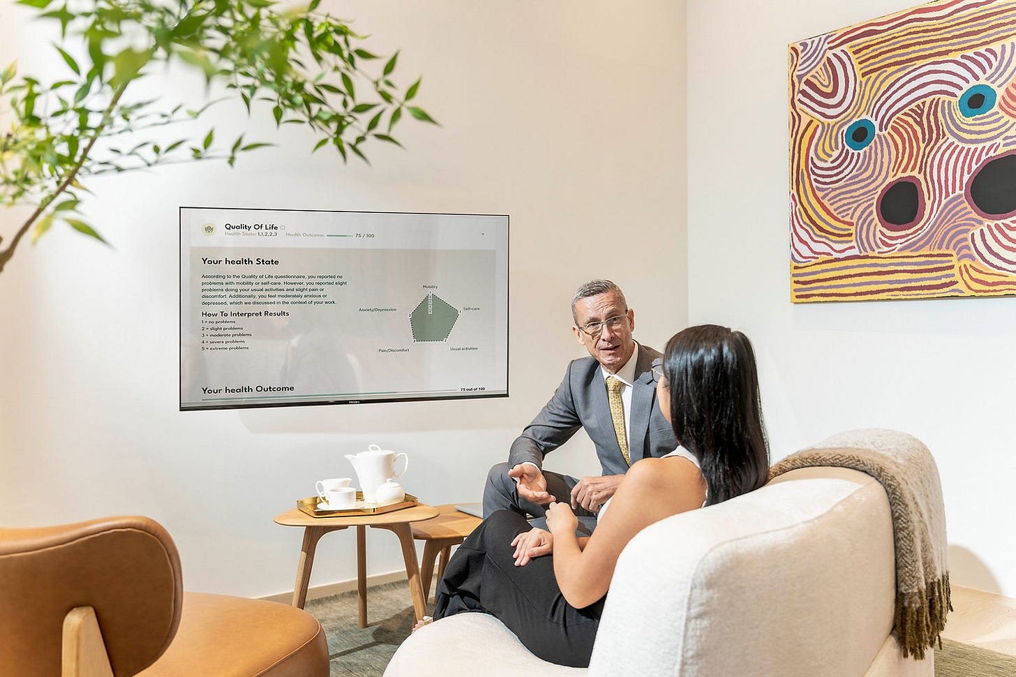 Dr Naras Lapsys consults with a client at Chi Longevity, a longevity clinic in Singapore Dr Naras Lapsys consults with a client at Chi Longevity, a longevity clinic in Singapore