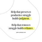 When Help Becomes Substitution