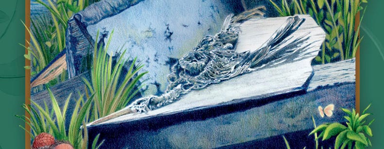 Detail, Death from the Gaian Tarot. Art by JPC.