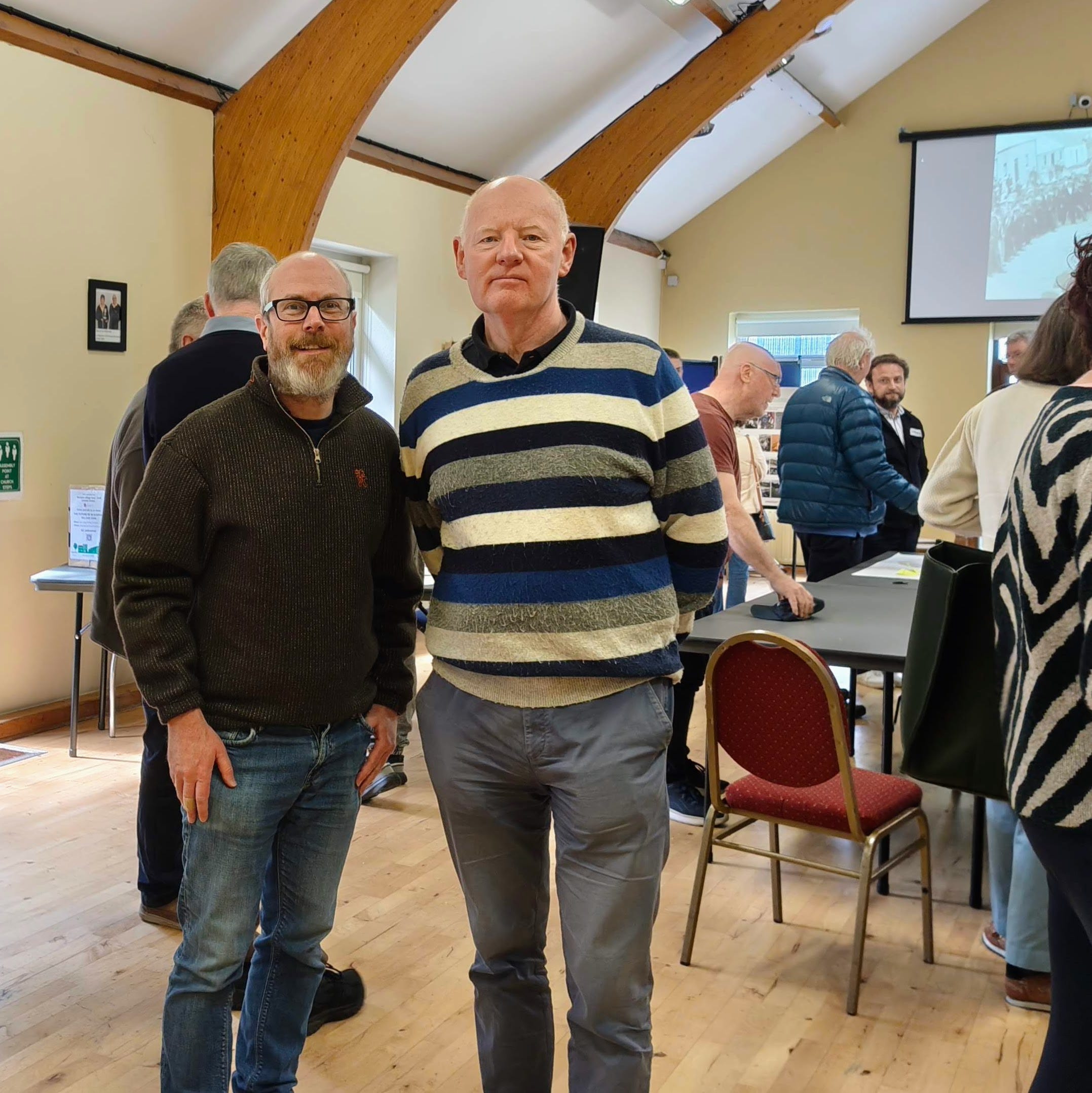 Oliver Moran with his colleague on Cork City Council, John Sheehan, at Blackpool Community Centre during a consultation day on the Blackpool village strategy. Oliver Moran with his colleague on Cork City Council, John Sheehan, at Blackpool Community Centre during a consultation day on the Blackpool village strategy.