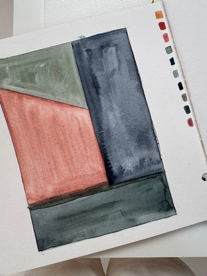 collage and color swatches 
