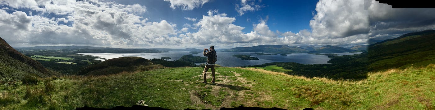 Beautiful Lake Lomond, photographed from Conic Hill