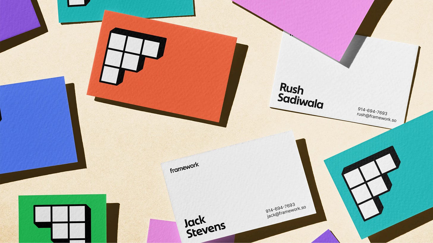 Framework business cards Framework business cards