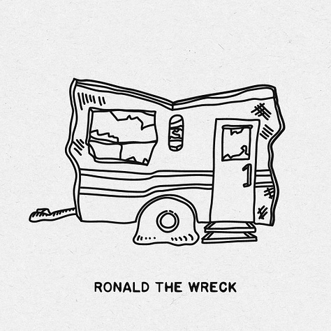 Whimsical trailer concepts each named approapriately to their design such as Ronald the Wreck, Cathy the Catapult, and Heather the Shredder.