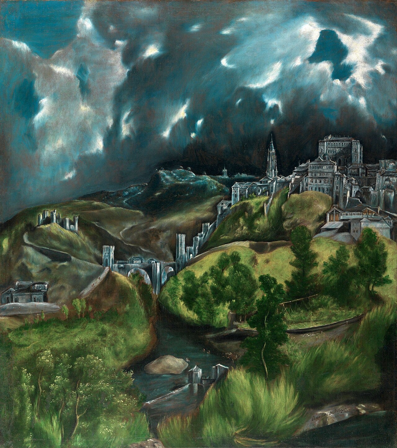El Greco, View of Toledo, about 1600 El Greco, View of Toledo, about 1600