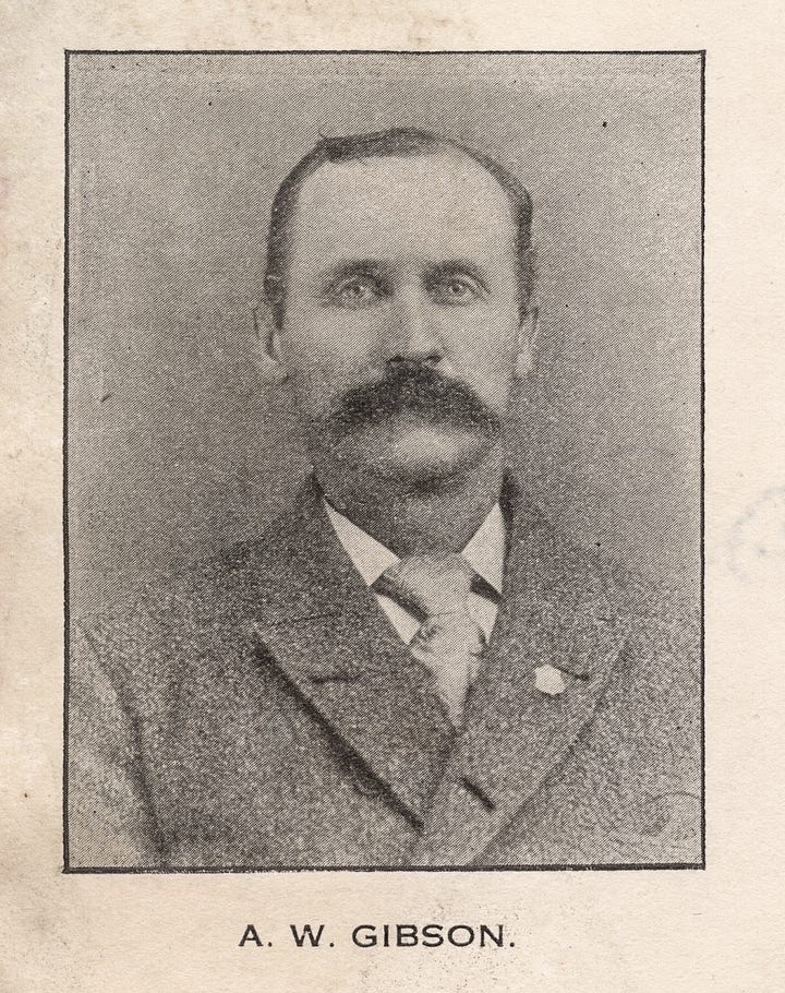 A.W. Gibson and his home