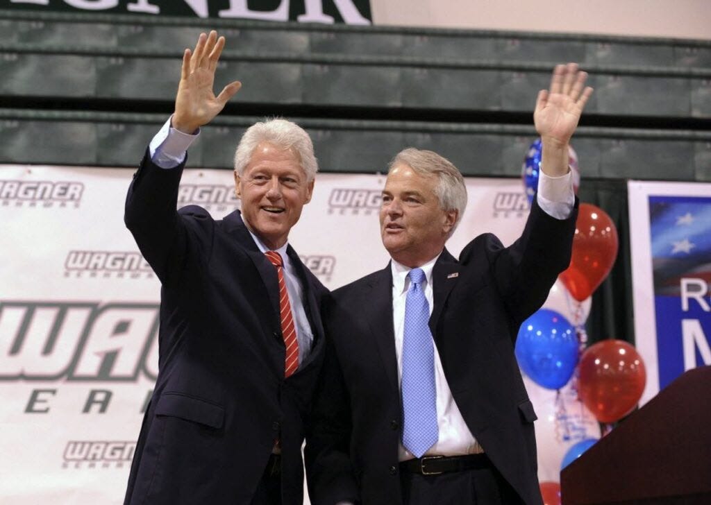 Bill Clinton and Michael McMahon
