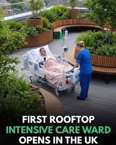 image of UK's first outdoor ICU ward