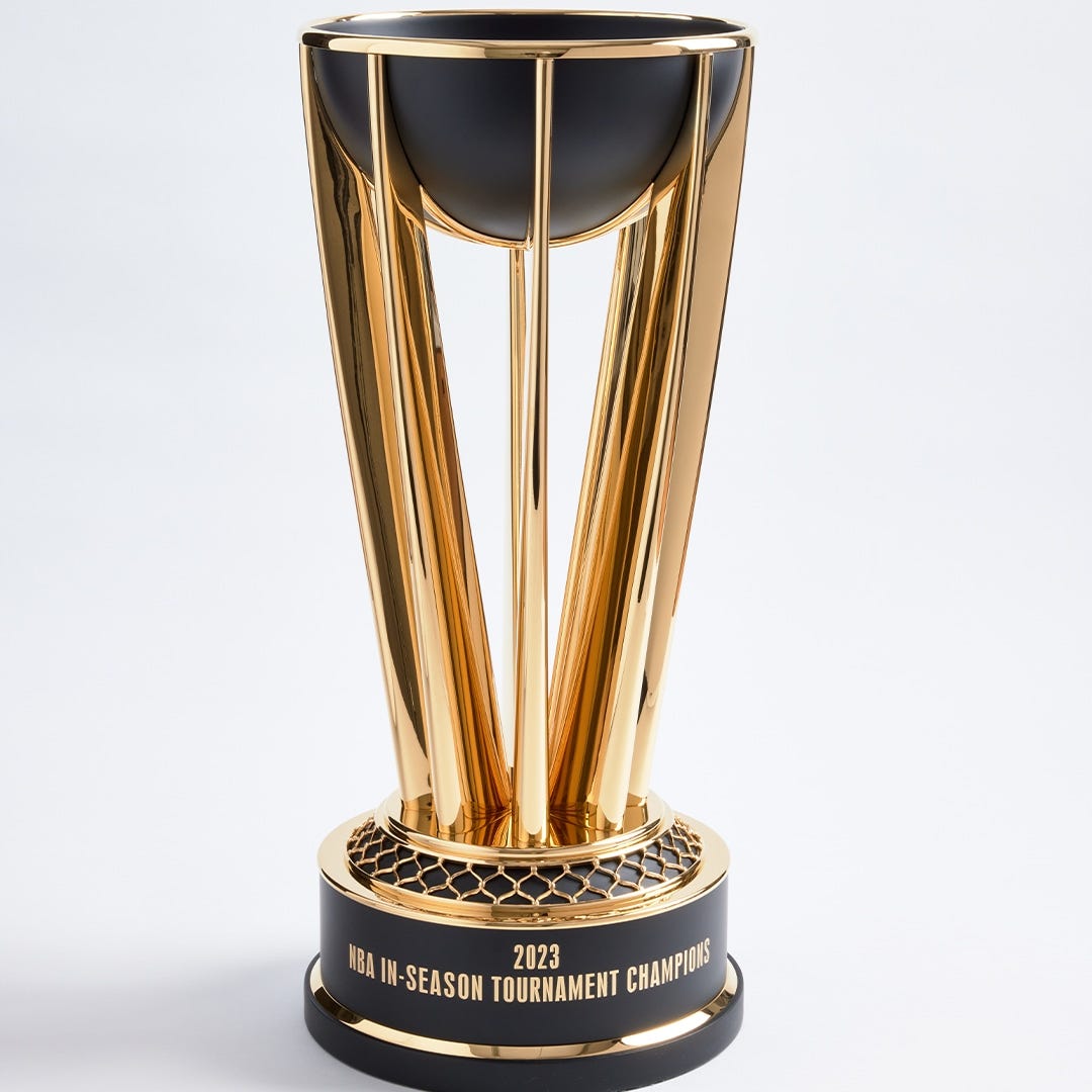 NBA unveils trophies for inaugural In-Season Tournament ...