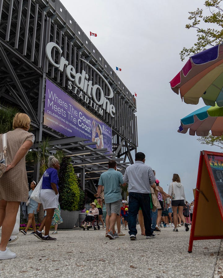 Crowds at the Delray Beach Open and the Charleston Open