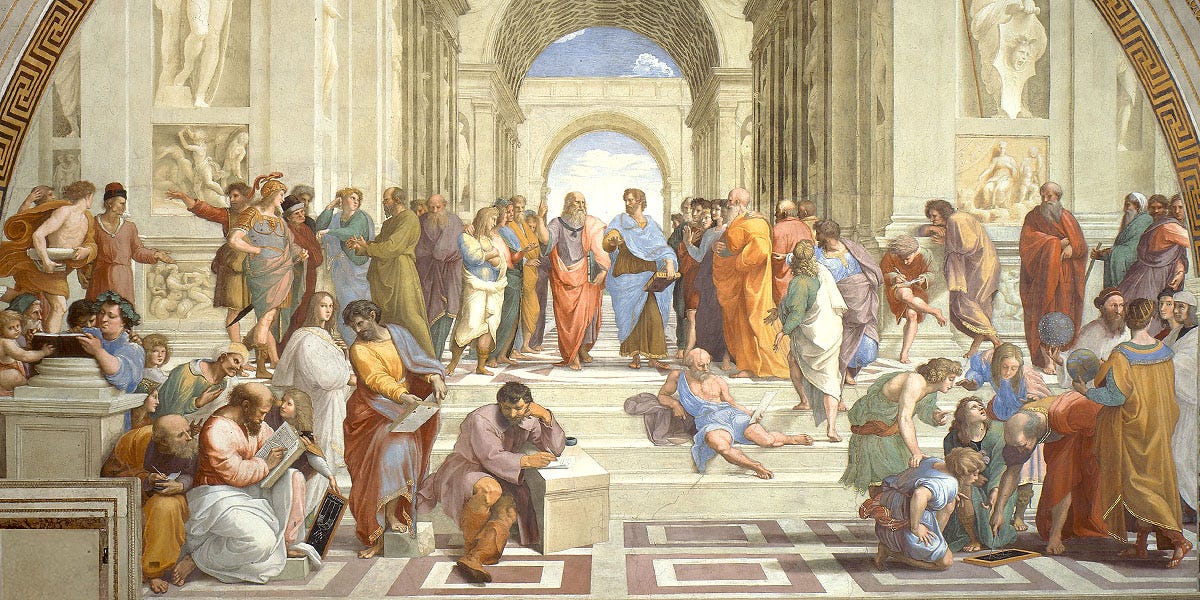 Who's who in Raphael's School of Athens? Who's who in Raphael's School of Athens?
