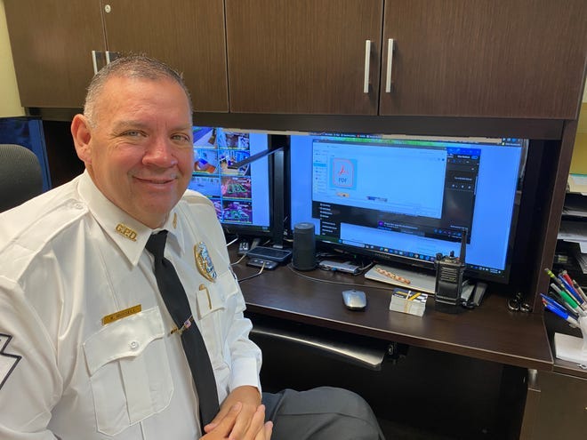 Keith Russell, hired as a Greencastle police officer on May 6, 2007, and was named police chief on May 6, 2024, died Friday evening, May 31.
(Credit: Shawn Hardy/Echo Pilot)