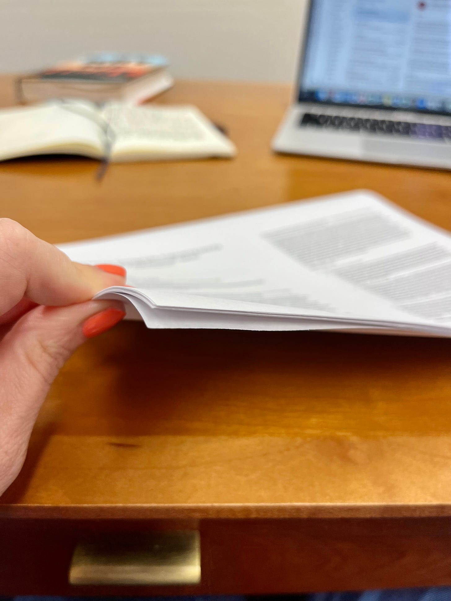 Holding up about 20 pages 