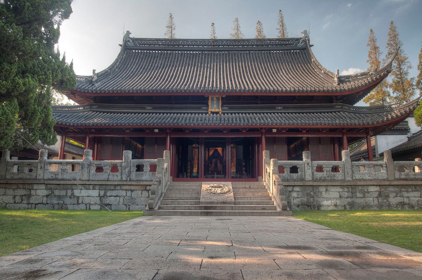 The Temple of Confucius in Jiading, now a suburb of Shanghai. The Jiading Temple of Confucius now operates a museum devoted to the imperial exam formerly administered at the temples.