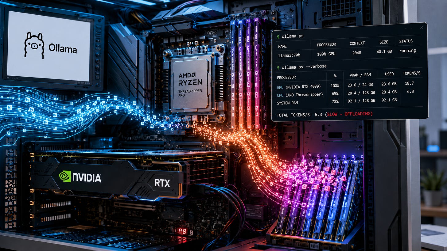 Fix slow Ollama inference by checking GPU, VRAM, and context Fix slow Ollama inference by checking GPU, VRAM, and context