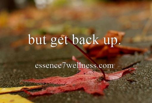 but get back up. 6