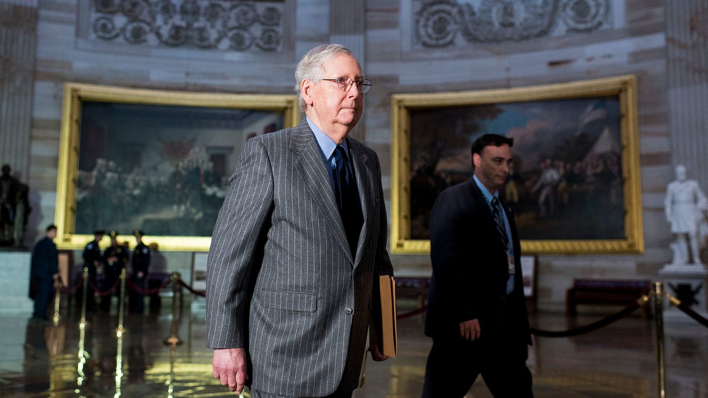 Image result for mcconnell impeachment senate trial