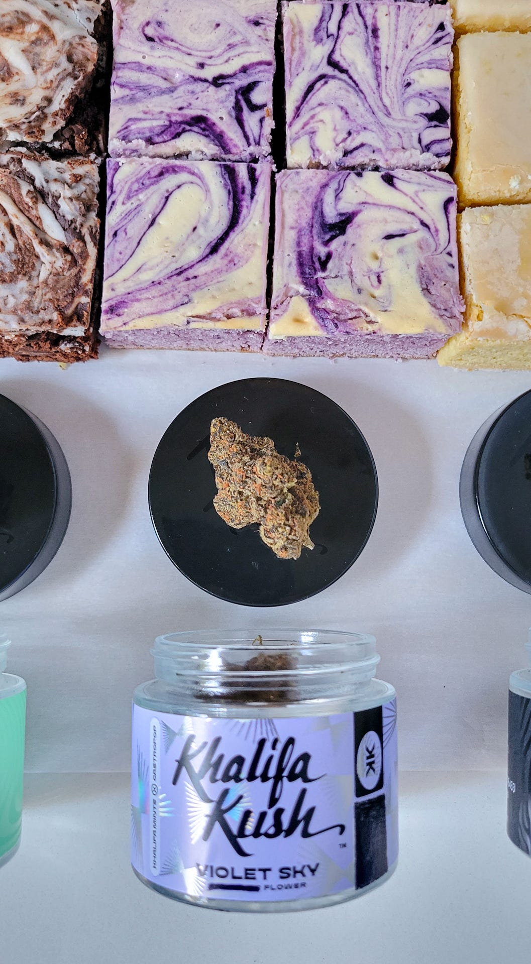 ube cheesecake weed brownies