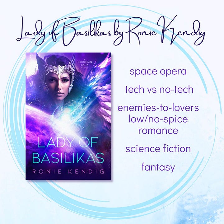 Lady of Basilikas by Ronie Kendig book cover and a review