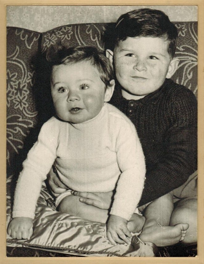Two brothers, a one-year-old and five-year-old.
