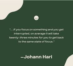 A Hari quote about focus