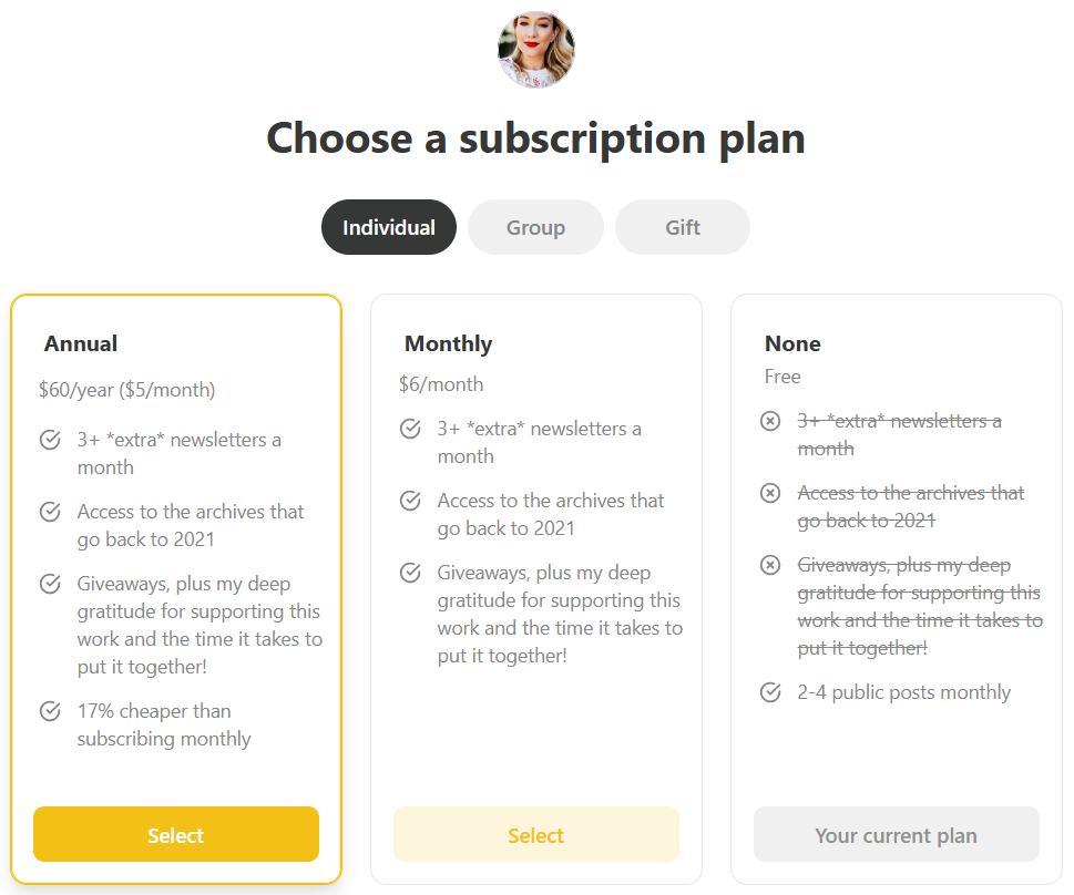 Amber_Katz_Things_I_Buy_as_a_Civilian_Newsletter_Paid_Subscription_Page