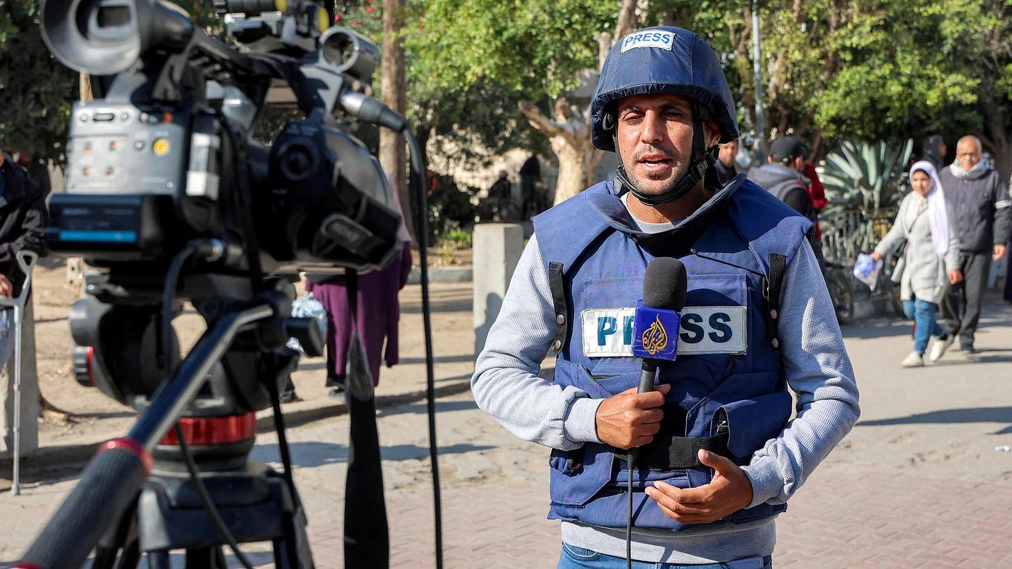 Al Jazeera correspondent Mohammed Qreiqeh reports in Gaza City on 1 December, 2024 (AFP) Al Jazeera correspondent Mohammed Qreiqeh reports in Gaza City on 1 December, 2024 (AFP)