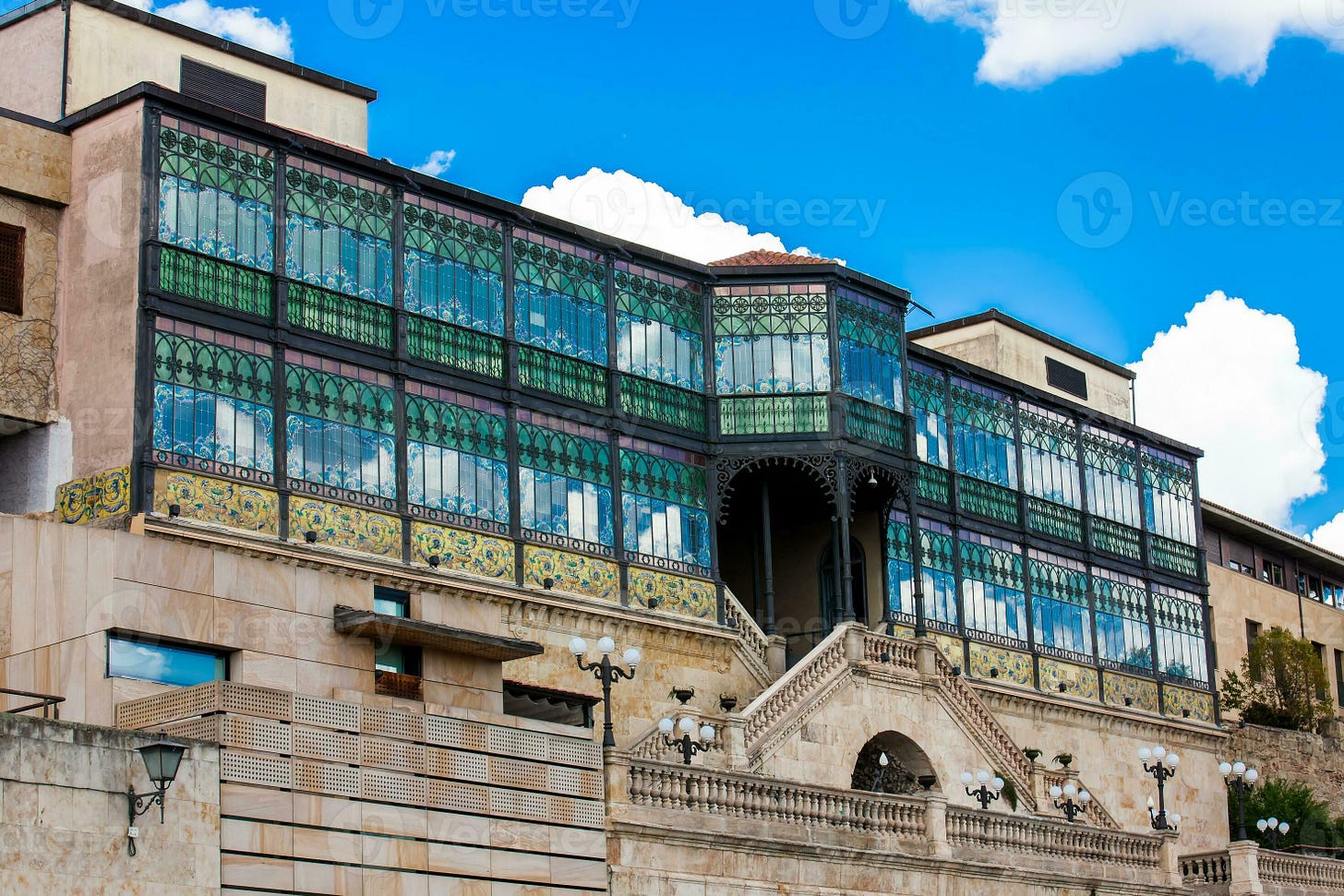 The famous Casa Lis a a museum located in the ancient walled city of ...