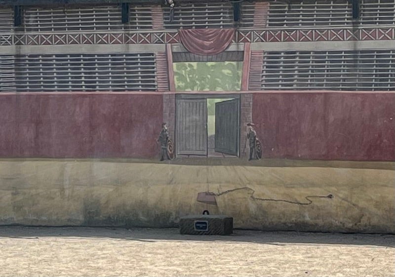 2025-6-18 Stone replica in Roman Amphitheatre in Chester, England