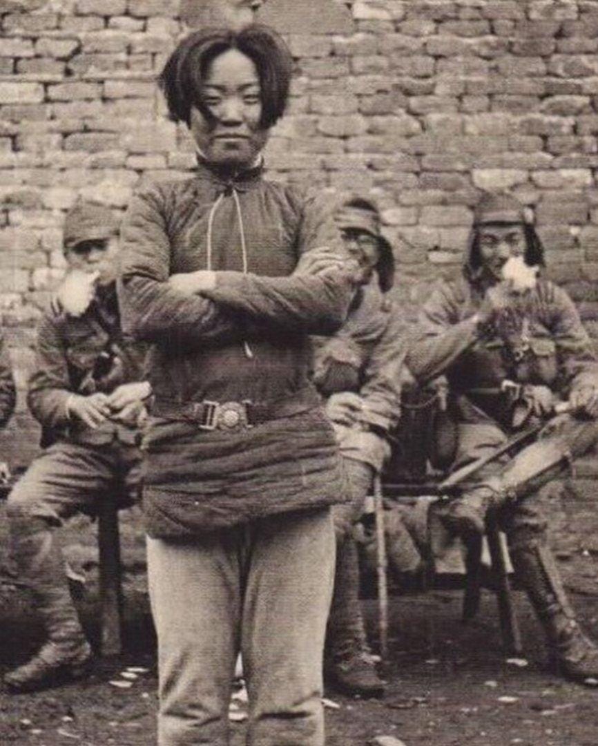 Chinese guerrilla fighter Cheng Benhua before execution by the Japanese, 1938