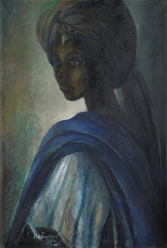 Ben Enwonwu, <em>Tutu</em> (1974). Courtesy of Bonhams London.