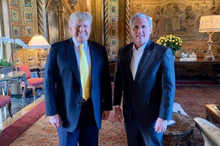 McCarthy Tries to Mend Fences With Trump - WSJ McCarthy Tries to Mend Fences With Trump - WSJ