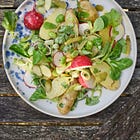 A salad for an interesting potato