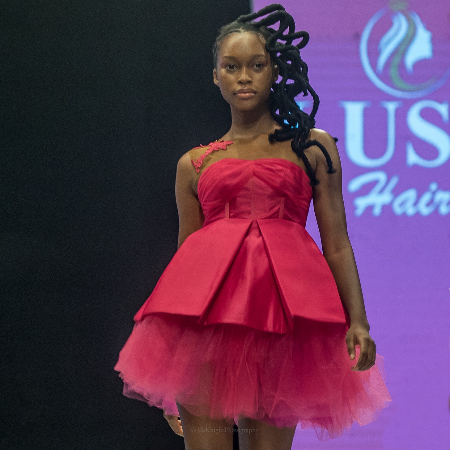 Lush Hair, during Lagos Fashion week 2021 at The Federal Palace Hotel, Victoria-Island, Photography by CkKnightPhoto