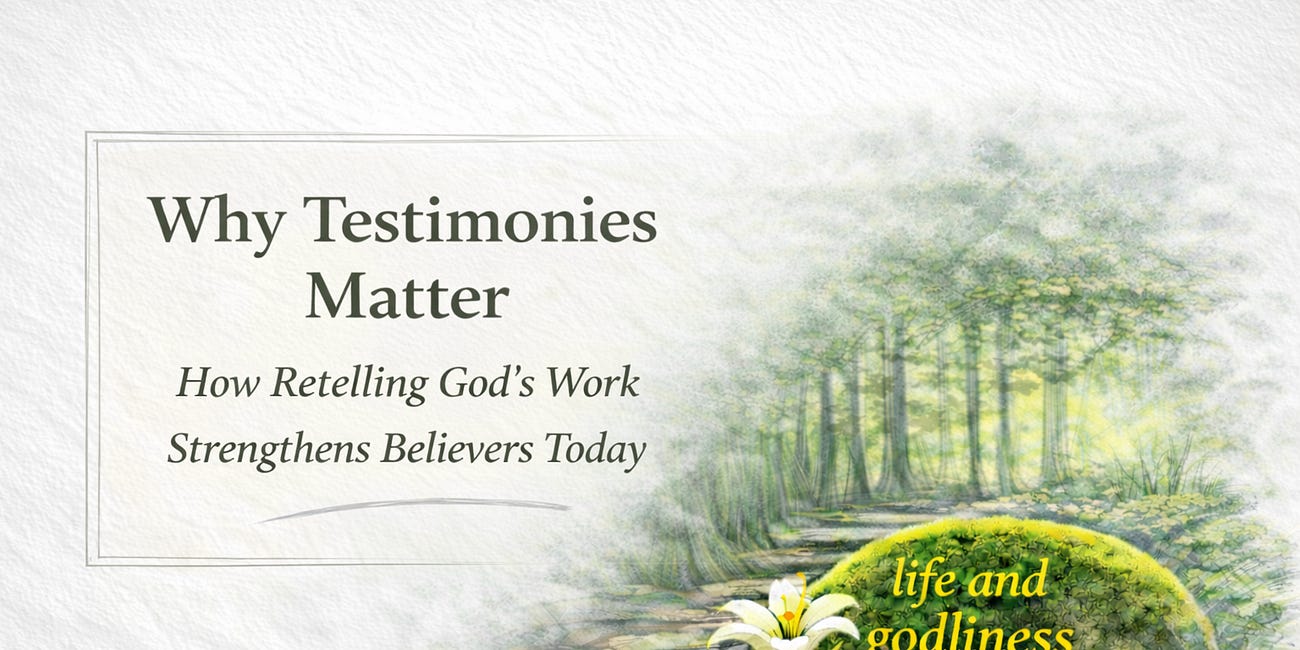 Why Testimonies Matter: How Retelling God’s Work Strengthens Believers Today