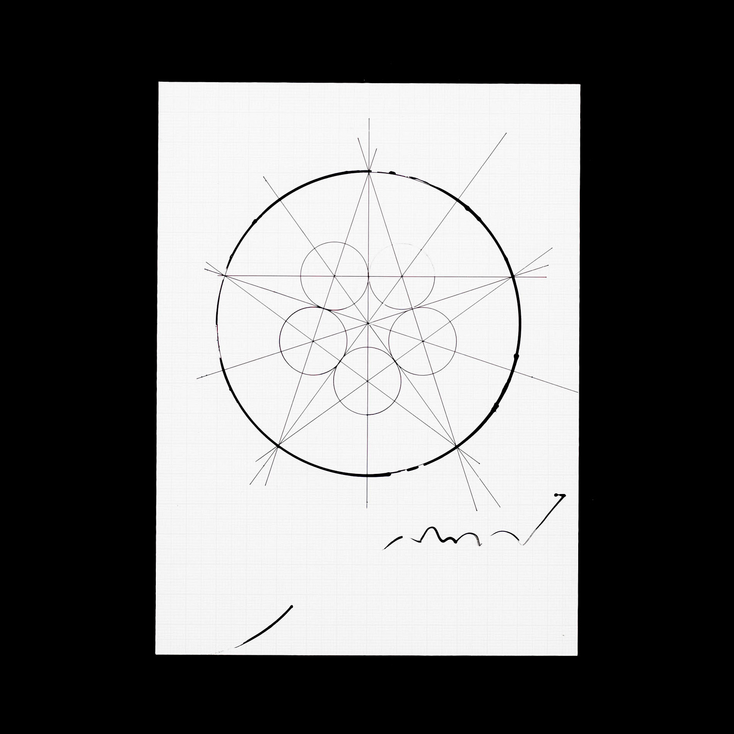 Logo Grid Sketch, Jurriaan Schrofer, 1963