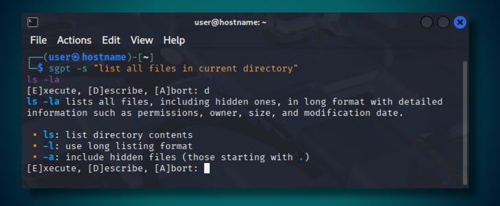 ShellGPT (SGPT): AI-Powered Command-Line Productivity Tool